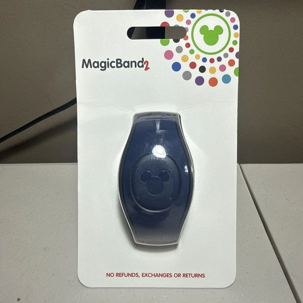 NEW Disney Parks Solid Navy Blue MagicBand 2 Link It Later Magic Band NIB